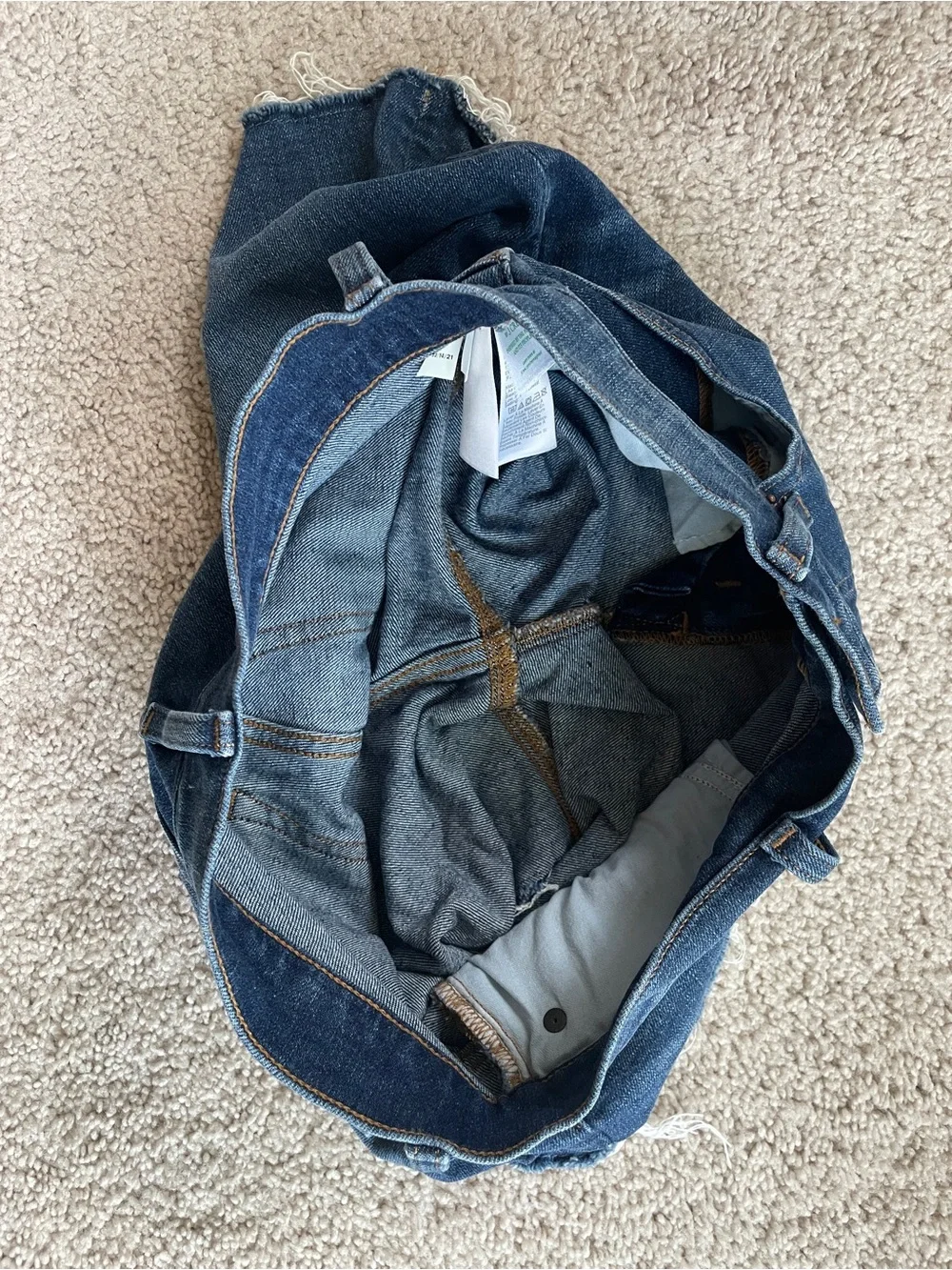 J. Crew Factory Denim High Rise Frayed 5